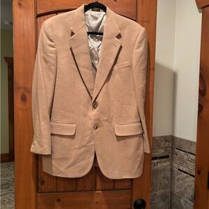 Classic 100% Camel Hair Men's Blazer Size 36